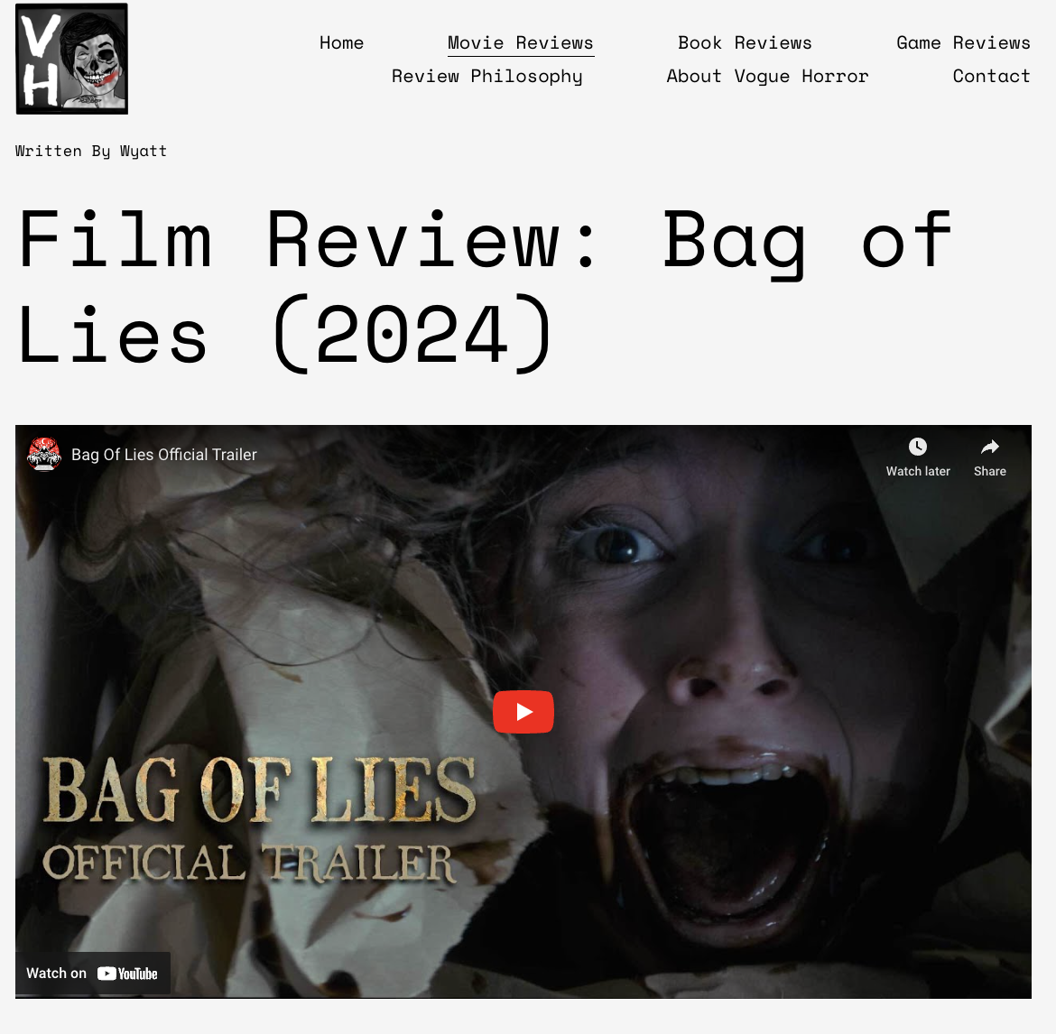 Film Review: Bag of Lies (2024)